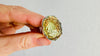 Oversized Faceted Citrine Cocktail Ring | Handmade Adjustable Sterling Silver | Unique Gemstone Jewelry. 4122