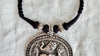 Ganesha Amulet Necklace. Antique. India. Protective Silver. 1020