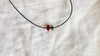 Guatemalita, Sterling Silver and Seed Necklace. Acacia Coral. 0603