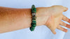 Guatemalita Jade Beaded Bracelet with a Sterling Silver Bead. 4414