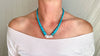 Natural Turquoise Necklace. Santo Domingo. Kewa. Native American. 2294