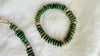 Guatemalita & Sterling Silver Necklace Bracelet Duo. Jadeite Jewelry. Mayan Jewelry. Guatemalan Jade. 4050