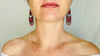 Oaxacan Filigree Earrings. Red Coral. Sterling Silver. Mexico. Frida Kahlo - Aadya Bazaar