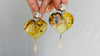 Amber Heart & Sterling Silver Drop Earrings. Atelier Aadya. 0004