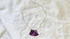 Rainbow Fluorite and Silver Pendant Necklace. Snake Chain 0234