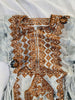 Vintage Balochi Hand-Embroidered Chiffon Dress. XS-M