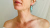 Chrysocolla and Sterling Silver Earrings. Atelier Aadya. 1237
