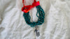 Turquoise and Silver Multi-Strand Necklace.
