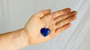 Heart Pendant. Lapis and Silver Necklace. - Aadya Bazaar