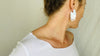 Flat Hoops with Dangles Silver Earrings. Atelier Aadya - Aadya Bazaar