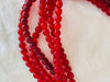 Mexican Sacred Heart Necklace. Antique Glass & Sterling Silver - Aadya Bazaar