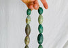 Mayan Guatemalita Jade Graduated Choker Necklace. Guatemalan. - Aadya Bazaar