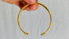 Trio of Golden Bangles. 24kt Gold Plated. Vermeil - Aadya Bazaar