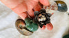 Green Jasper, Quartz and Jade Necklace. Choker. Skull. Medicine Necklace.