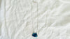 Chrysocolla and Sterling Silver Necklace. - Aadya Bazaar