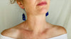 Lapis Lazuli & Sterling Silver Drop Earrings.