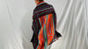 Vintage Hmong Indigo Wrap Shrug. Indigo Batik, Embroidered, Applique. 0241