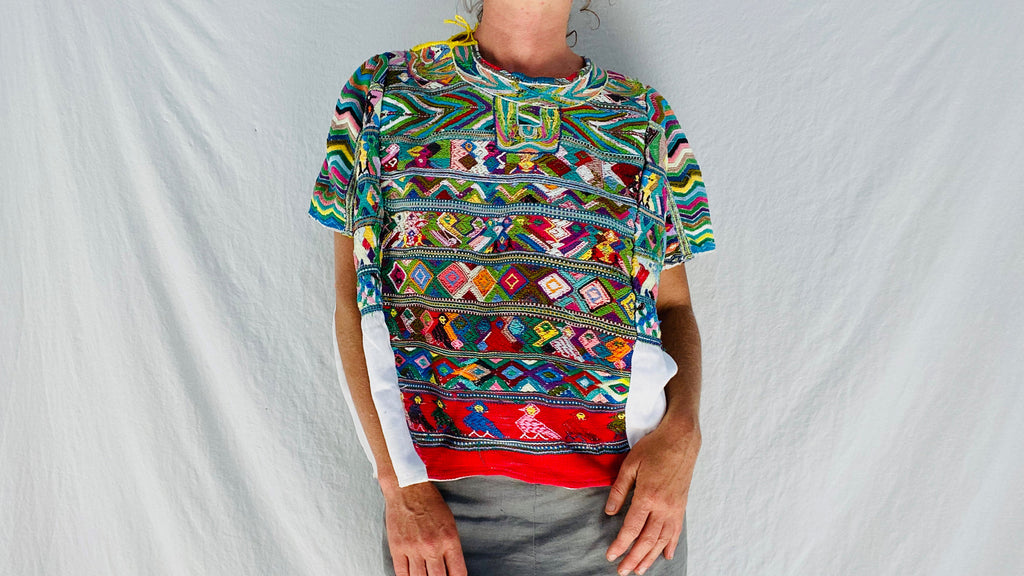 Vintage Guatemalan Huipil. San Juan Cotzal - Aadya Bazaar