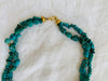 Monte Alban Pendant on Turquoise Necklace. Gold Plated Silver. Mexico. Frida Kahlo - Aadya Bazaar