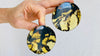 Amber and Sterling Silver Post Earrings. - Aadya Bazaar