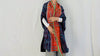 Vintage Hmong Indigo Wrap Shrug. Indigo Batik, Embroidered, Applique. Repurposed. 0079