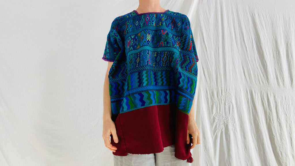 Vintage Guatemala Huipil. Santa Catarina Polopo. Hand Woven & Hand Embroidered
