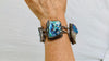 Gorgeous Abalone Bracelet. Sterling Silver. Chunky.
