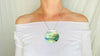 Abalone & Silver Pendant Necklace.