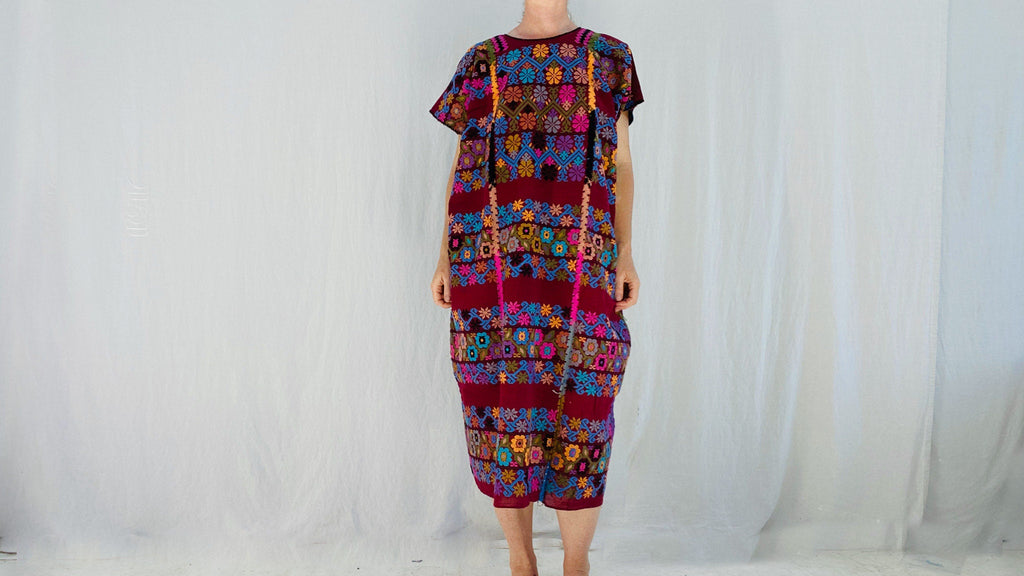 Hand Woven Amuzgo Huipil Dress. Guerrero, Mexico. 0067