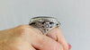 Fiery Oversized Labradorite Ring. Gorgeous Blue. Size 6 - Aadya Bazaar