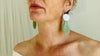 Imperial Jade Earrings. Guatemalan Jade & Sterling Silver