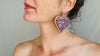 Alebrije Heart Earrings. Sterling Silver. Atelier Aadya. 0434 - Aadya Bazaar