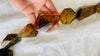 Long Amber Beaded Necklace. Graduated. Dramatic and Gorgeous!