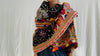 Vintage Rabari Wool Shawl & Throw. Mirror work. Embroidered 0186