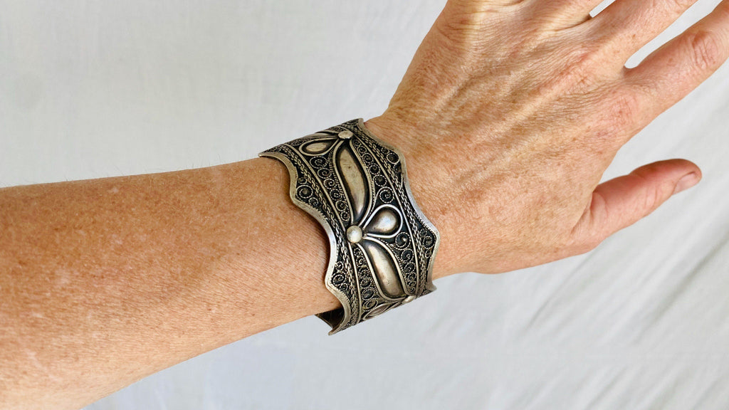 Antique Silver Berber Bangles. Exquisite! Sterling