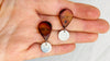 Amber Post Earrings. Sterling Silver. Atelier Aadya - Aadya Bazaar
