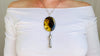 Squash Blossom Amber & Sterling Silver Necklace.