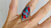 Hmong Silk Embroidered Ring. Adjustable