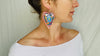 Alebrije Heart Earrings. Sterling Silver. Atelier Aadya