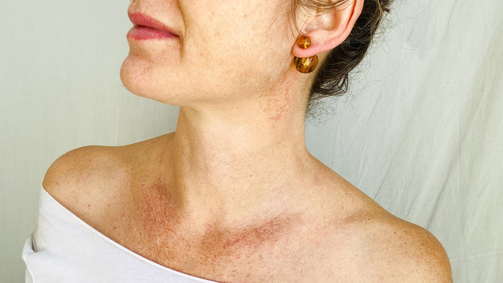 Large Amber Barbell Earrings. Double Sided. 2011 - Aadya Bazaar