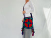 Huichol Hand-Embroidered Shoulder Bag. Peyote Bag. - Aadya Bazaar