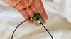 Mayan Green Jade & Amber Pendant. Hand-Carved. Guatemala. - Aadya Bazaar