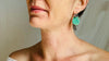 Santo Domingo Pueblo Turquoise Earrings. Kewa. Native American. 0048