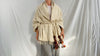 Vintage African Fringe Shawl & Wrap with Silk Tassel Belt. Mossi