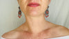 Vintage Oaxacan Filigree & Coral Earrings Hoops. Sterling Silver. Mexico. Frida Kahlo - Aadya Bazaar