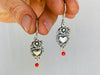 Oaxaca Silver Earrings. Sacred Heart. Mexico. Frida Kahlo - Aadya Bazaar