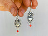 Oaxaca Silver Earrings. Sacred Heart. Mexico. Frida Kahlo