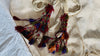 Vintage African Shawl & Silk Tassel Belt. Mossi. Long Fringe. Burkina Faso