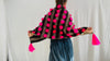 Wool Shawl. Pom Poms & Tassels. Mayan. Chamula. Mexico - Aadya Bazaar