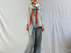 Vintage Hmong Indigo Hemp Linen Scarf, Wrap. Batik - Aadya Bazaar